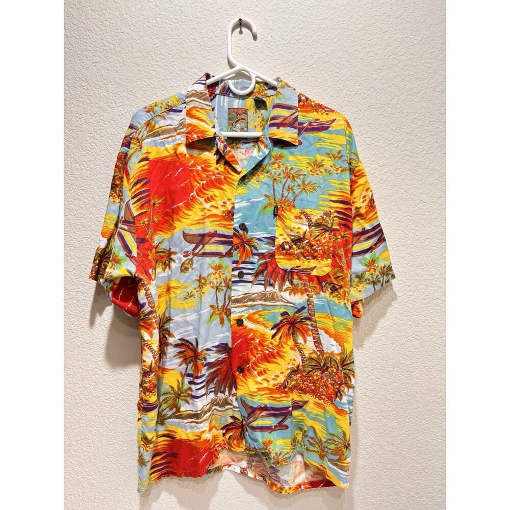 Pineapple Connection Hawaiian Shirt XL Bright Rayon